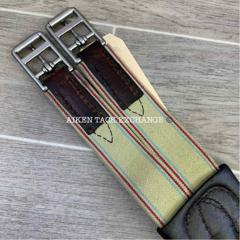 CWD Hunter Classic Leather Girth with Double End Elastic, Brown, 50"