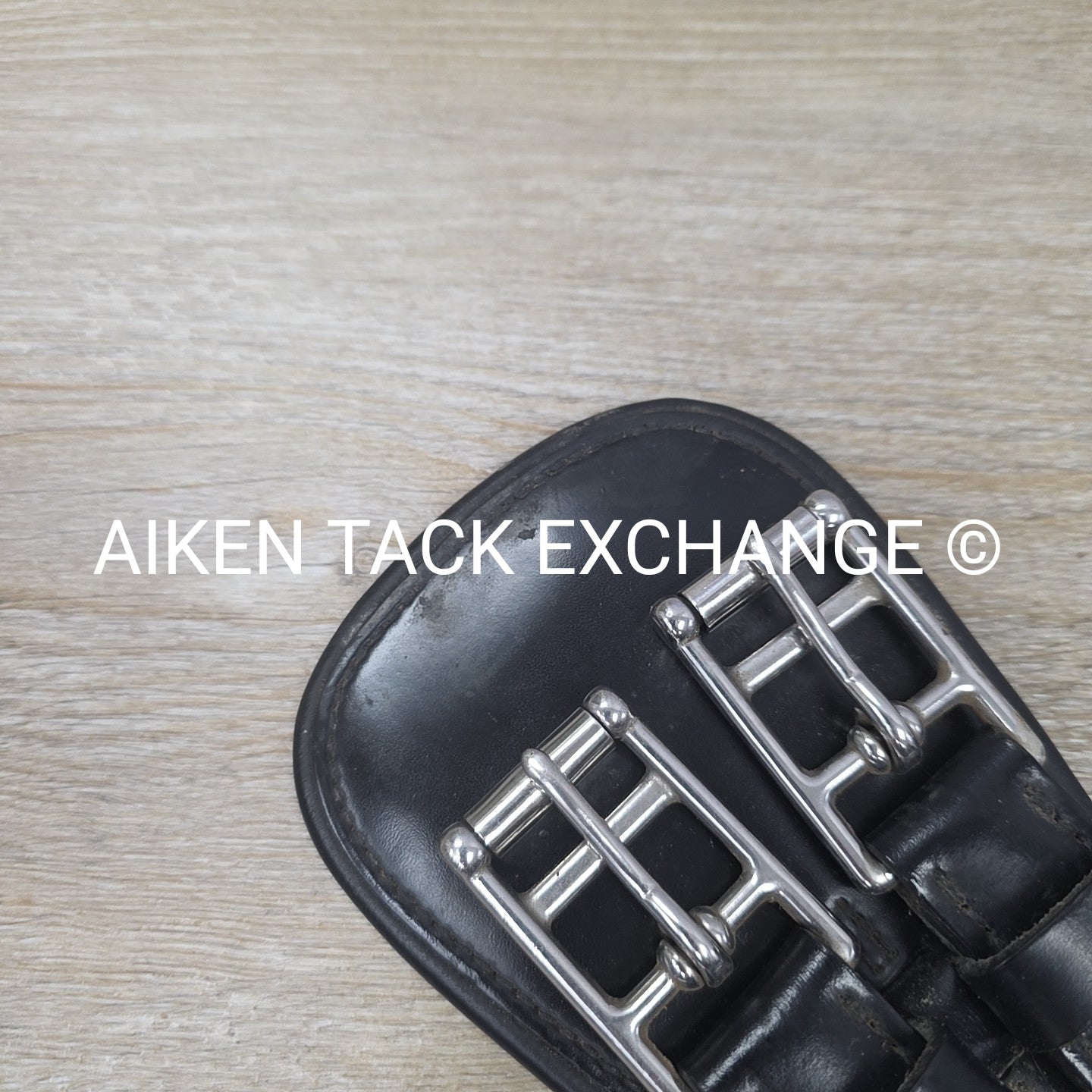 Prestige Padded Leather Short Girth, Black, 24"