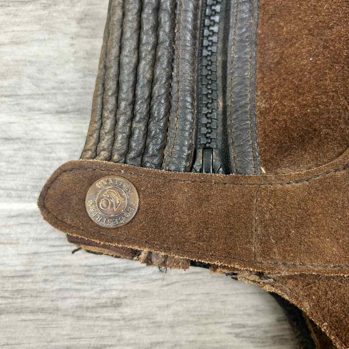 Ovation Suede Half Chaps, Size Child's Tall