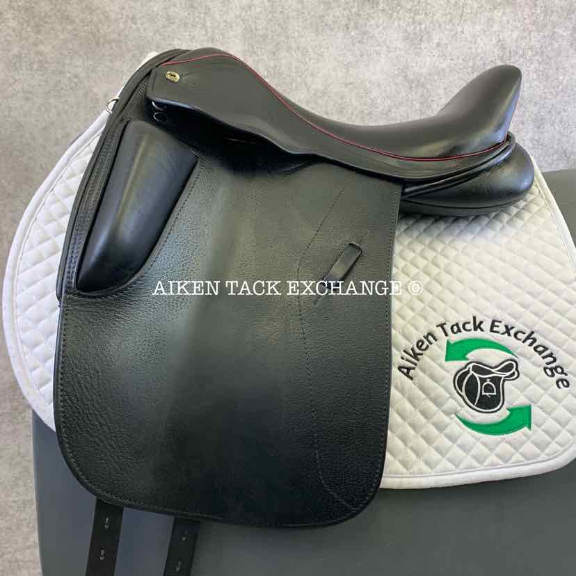 2016 Black Country Dante Dressage Saddle, 18" Seat, Medium Wide Tree, Wool Flocked Panels