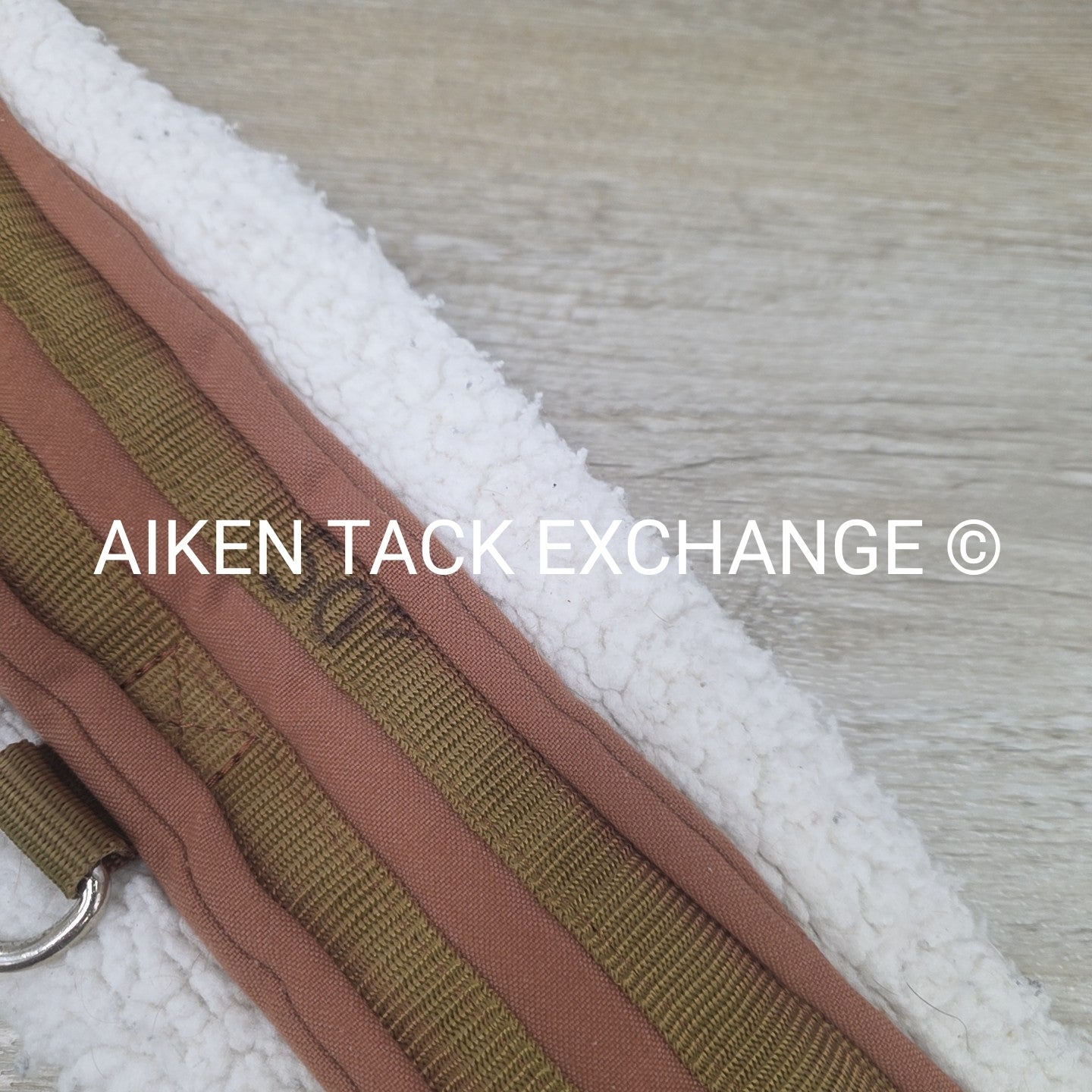 Fleece Double End Elastic Girth, Brown, 50"