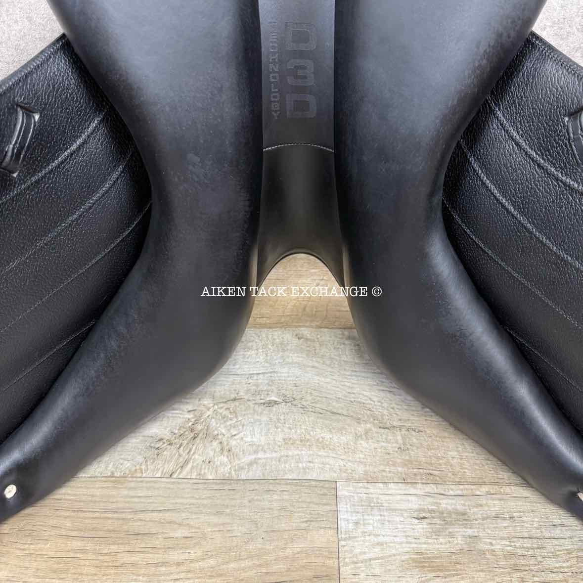2015 Devoucoux Makila O Monoflap Dressage Saddle, 18" Seat, 1 Flap, Medium Wide Tree, D3D Panels, Full Buffalo Leather