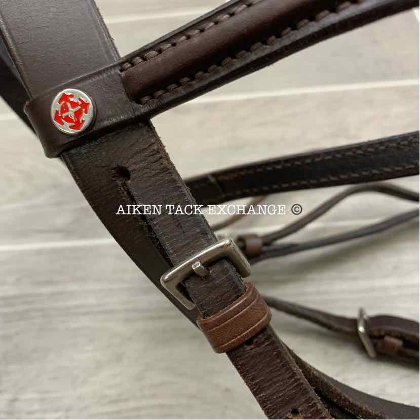 Courbette Lemetex Square Raised Bridle, No Reins, Size Full