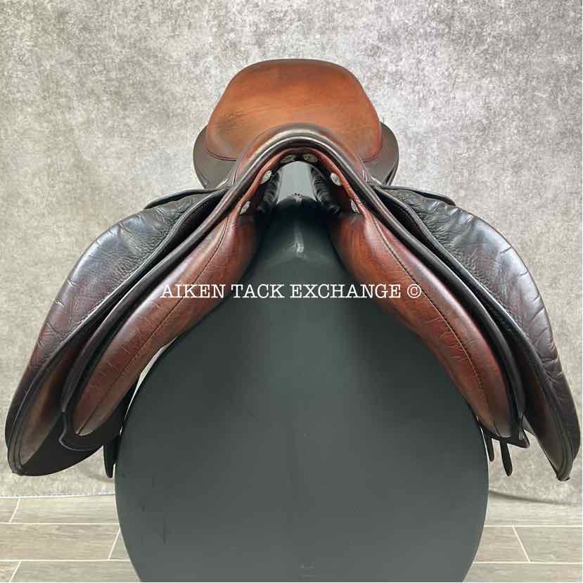 2014 Equine Inspired Aires De Haute by Frank Baines Cheval et Cavalier Jump Saddle, 17.5" Seat, Medium Tree, Wool Flocked Panels