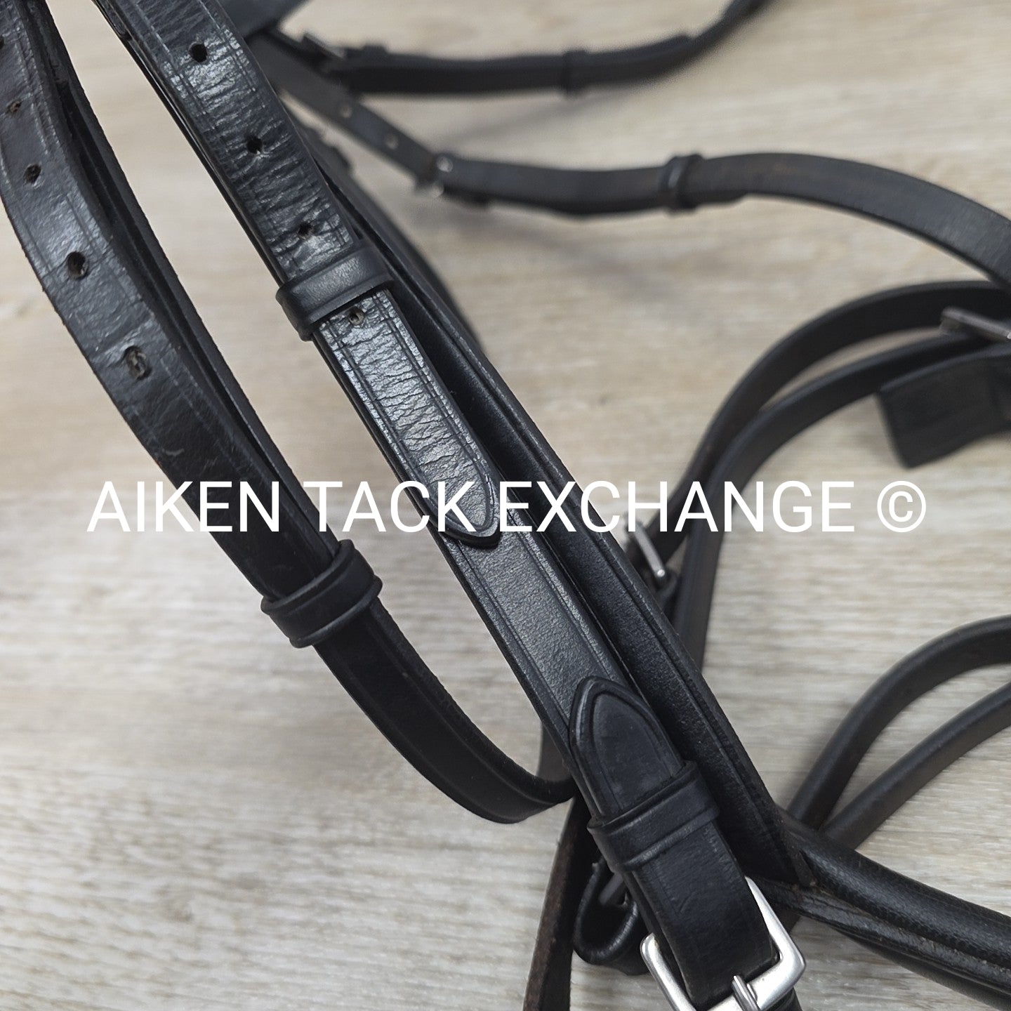 KL Select Dressage Bridle, No Reins, Black, Size Full