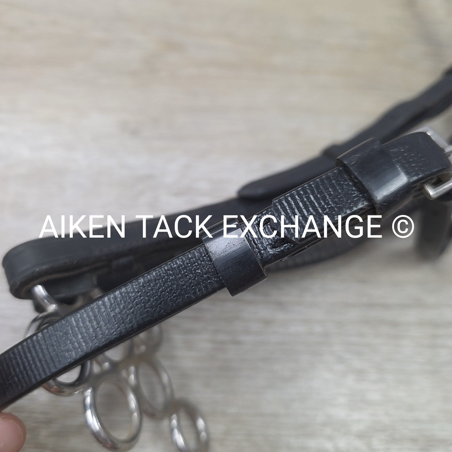 Collegiate Headstall with Zilco Hackamore, No Reins, Black, Size Full