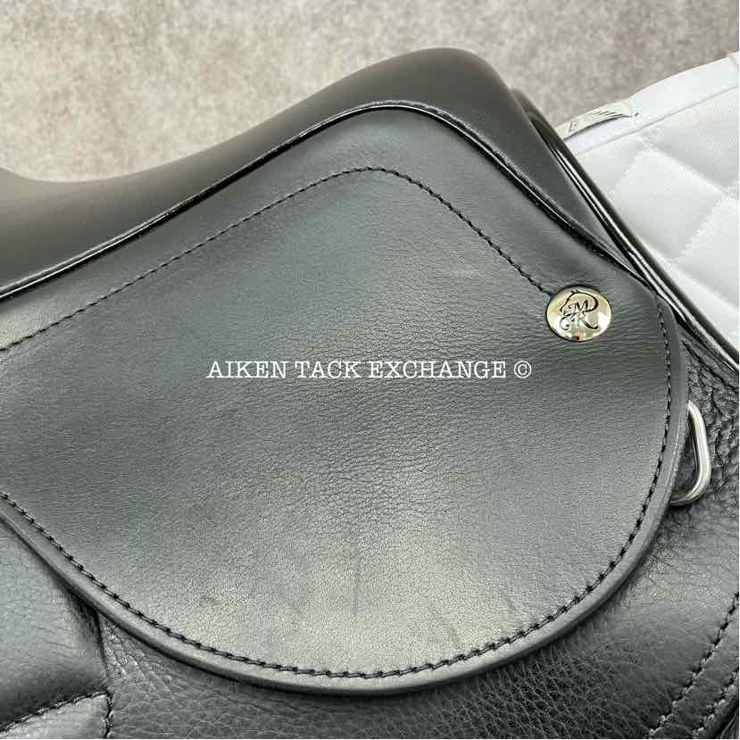 2023 MacRider Grand Prix Pro Jump Saddle, 17" Seat, Medium Wide Tree, Wool Flocked Panels