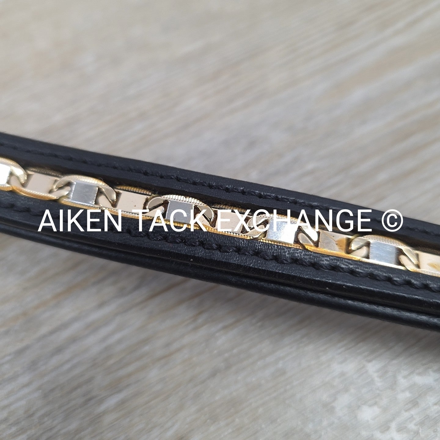 Kieffer Padded Bling Browband, Black, 15.5"