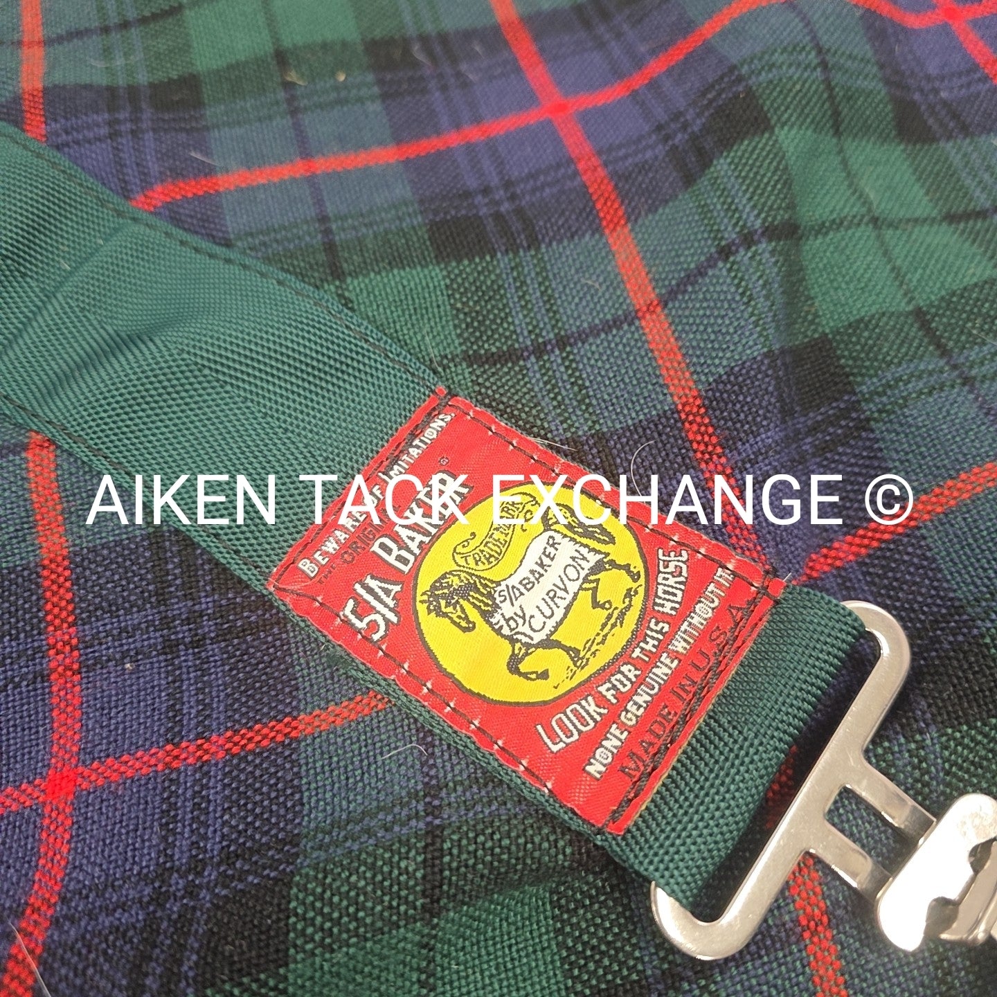 5/A Baker Original Tartan Plaid Stable Sheet, 80"