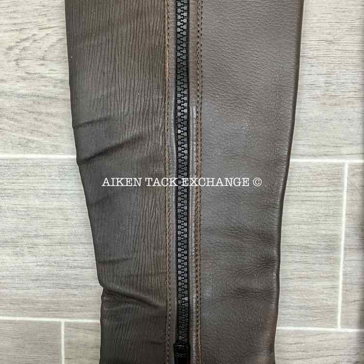 Tredstep Deluxe Half Chaps, Brown, Size 14" Calf 18" Height