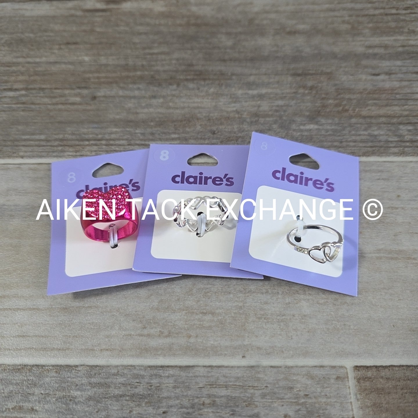 Claire's Rings (3) - Size 8