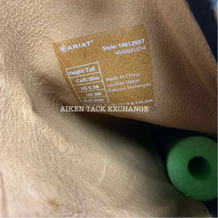 Ariat Challenge Contour Square Toe Field Boots, Women's Size 5.5 Slim Tall