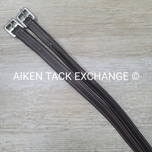 SmartPak Lined Stirrup Leathers, Brown, 42"