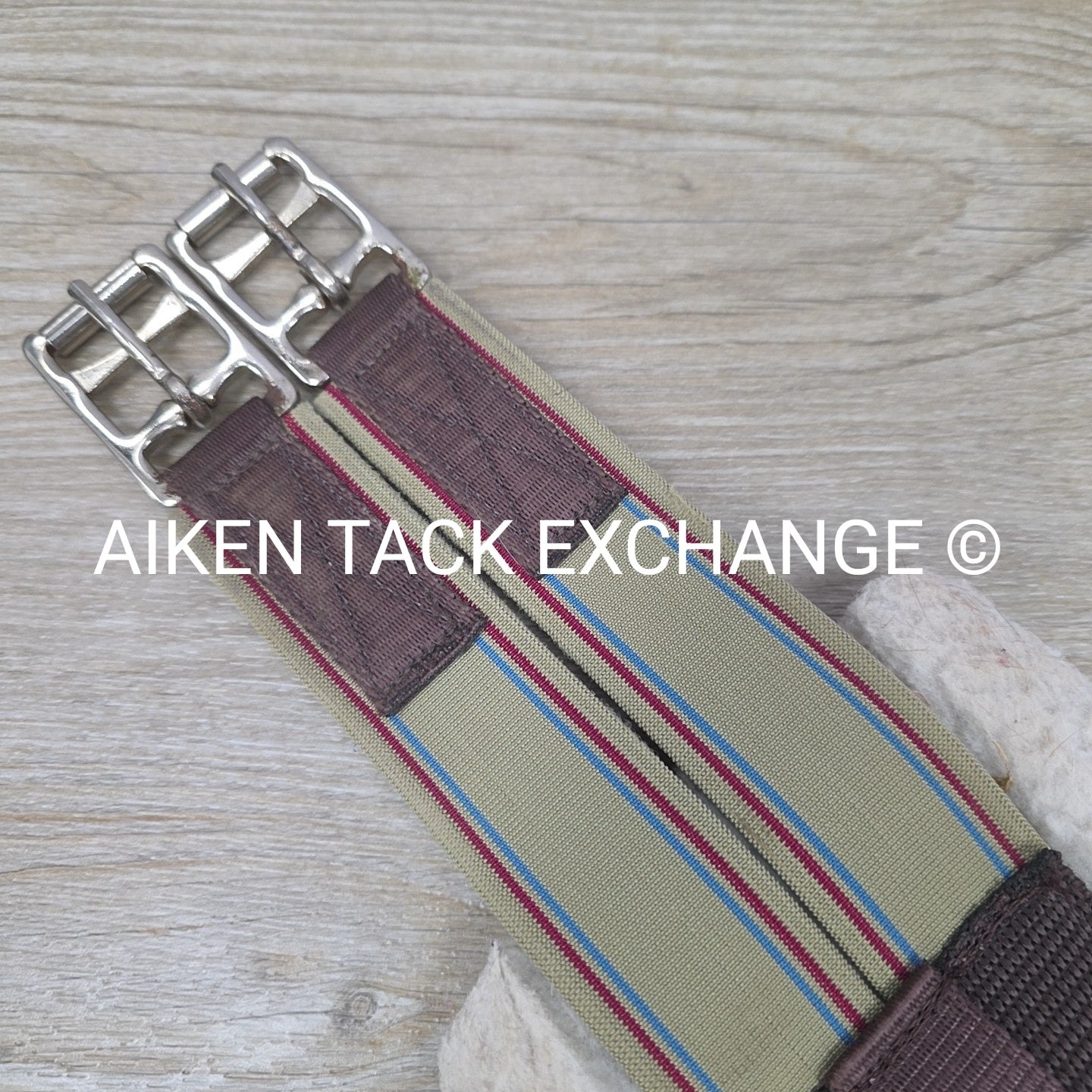 HFP Fleece Girth with Double End Elastic, Brown, 46"