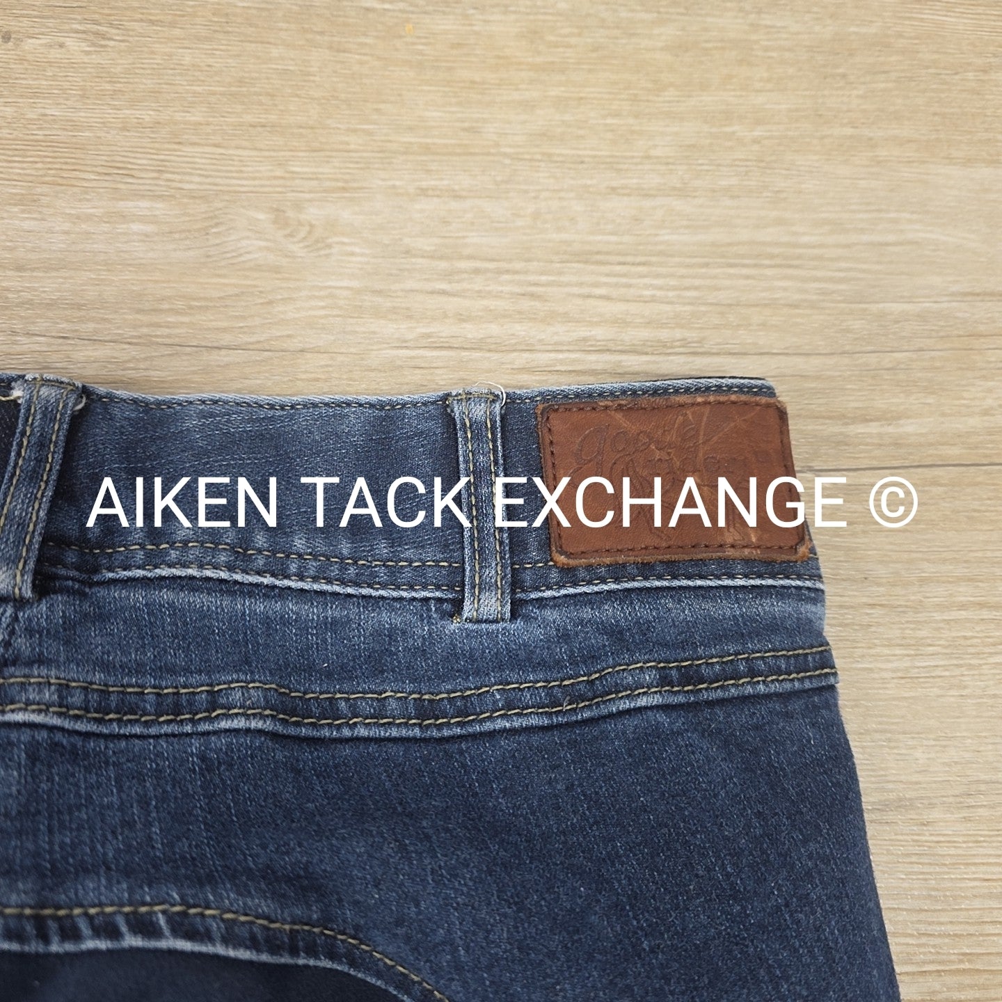 Goode Rider Denim Full Seat Breeches, Size 28