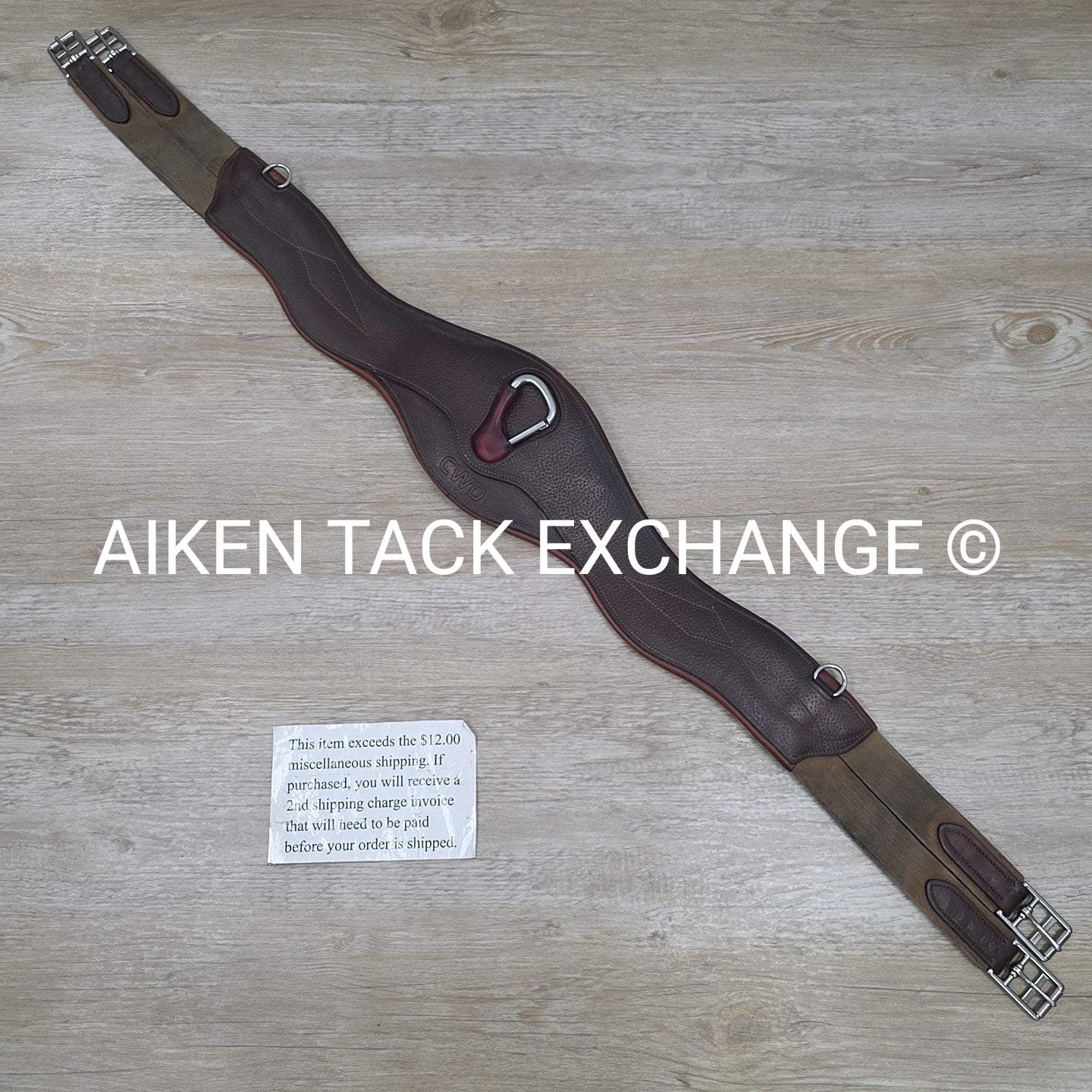 CWD Anatomic Shoulder Relief Jumping Girth, Brown, 48"