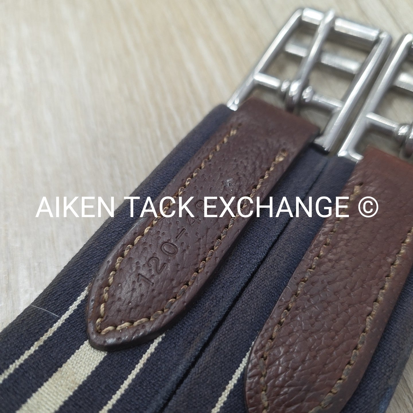 Antares Double End Elastic Girth, Brown, 48"