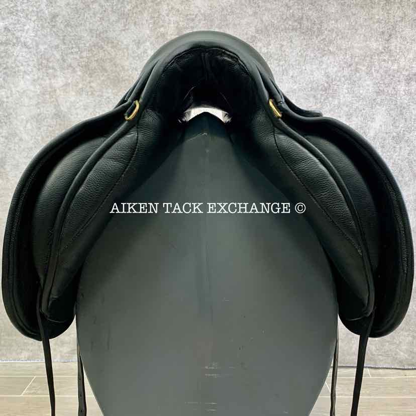 **SOLD** 2015 JRD Bella Dressage Saddle, 17" Seat, Medium Wide Tree, Wool Flocked Panels