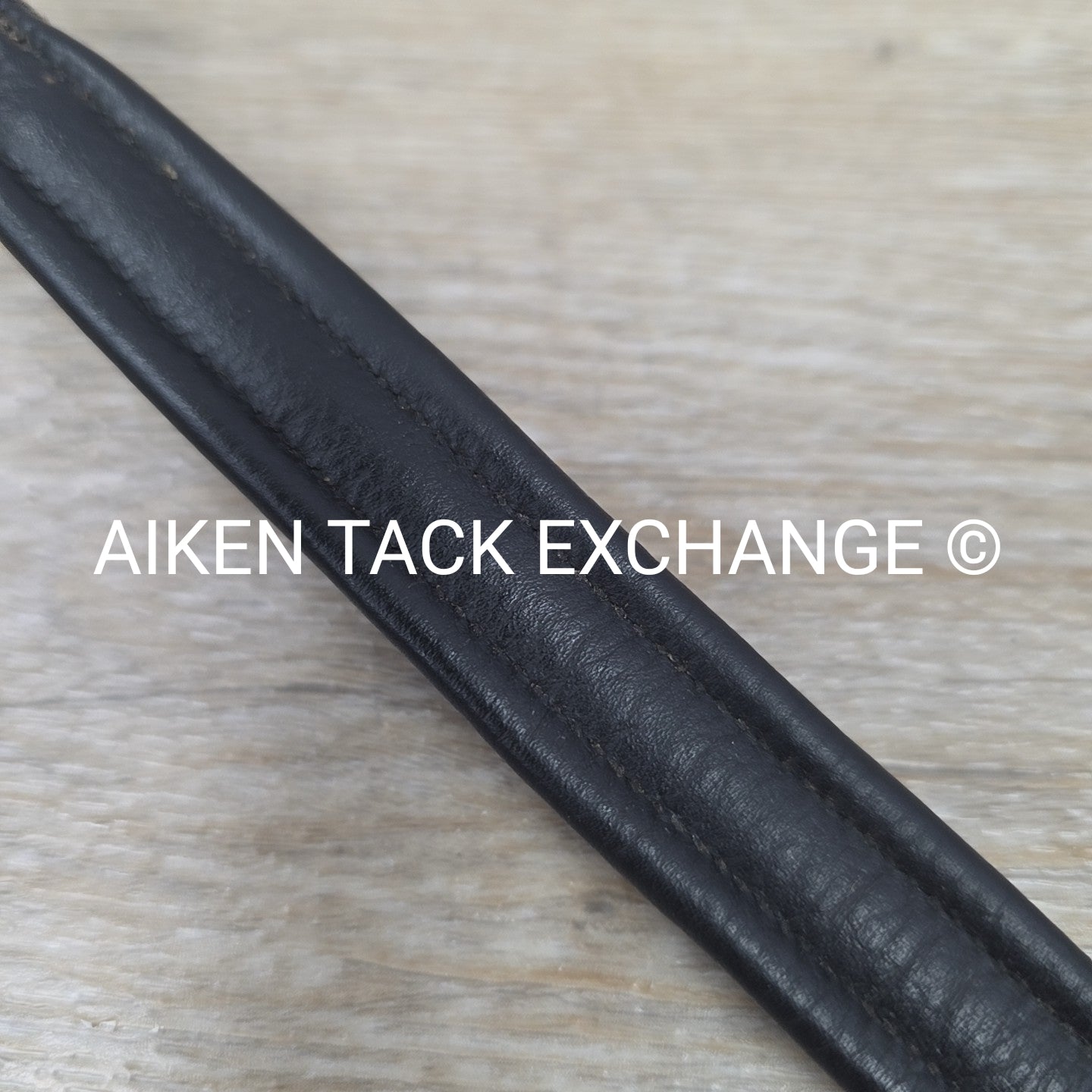Padded Raised Browband, Black, Size 15"