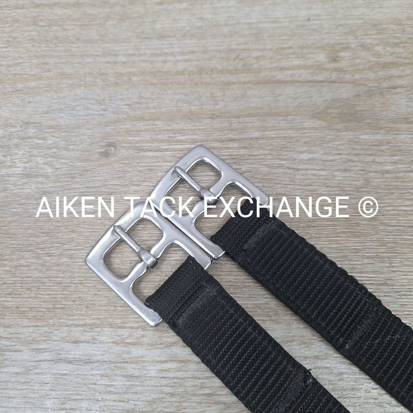 Nylon Stirrup Leathers, Black, 52"
