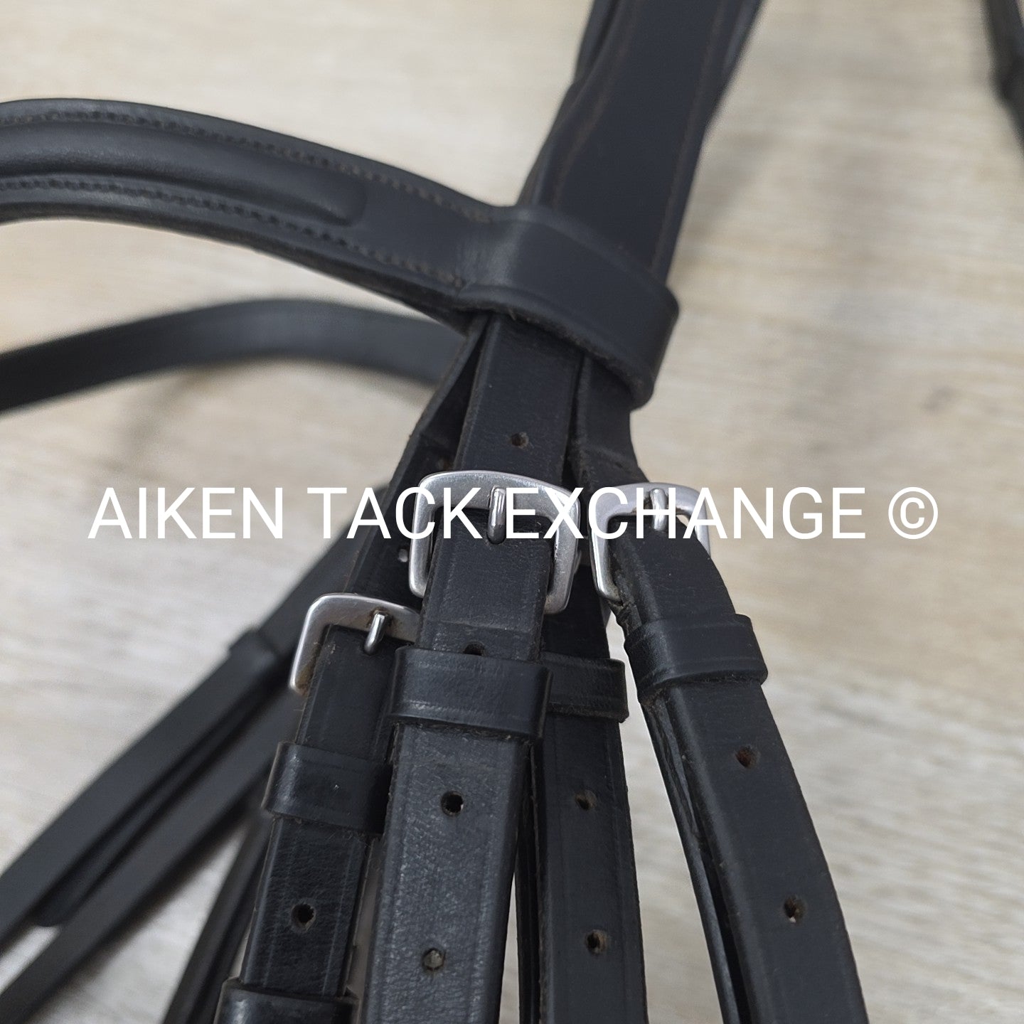 KL Select Monocrown Double Weymouth Bridle with Both Reins, Black, Size Full