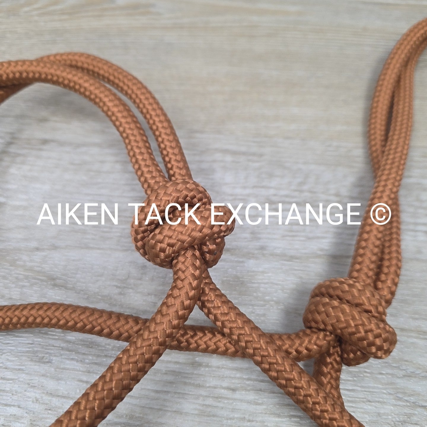 TuffRider Rope Halter with Matching Lead, Brown, Size Full/Horse