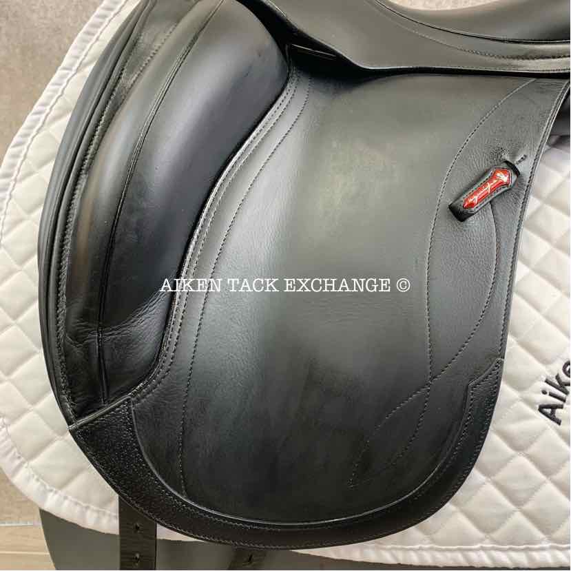 2018 Equipe Olympia Monoflap Dressage Saddle, 16" Seat, Extra Wide Tree, Foam Panels