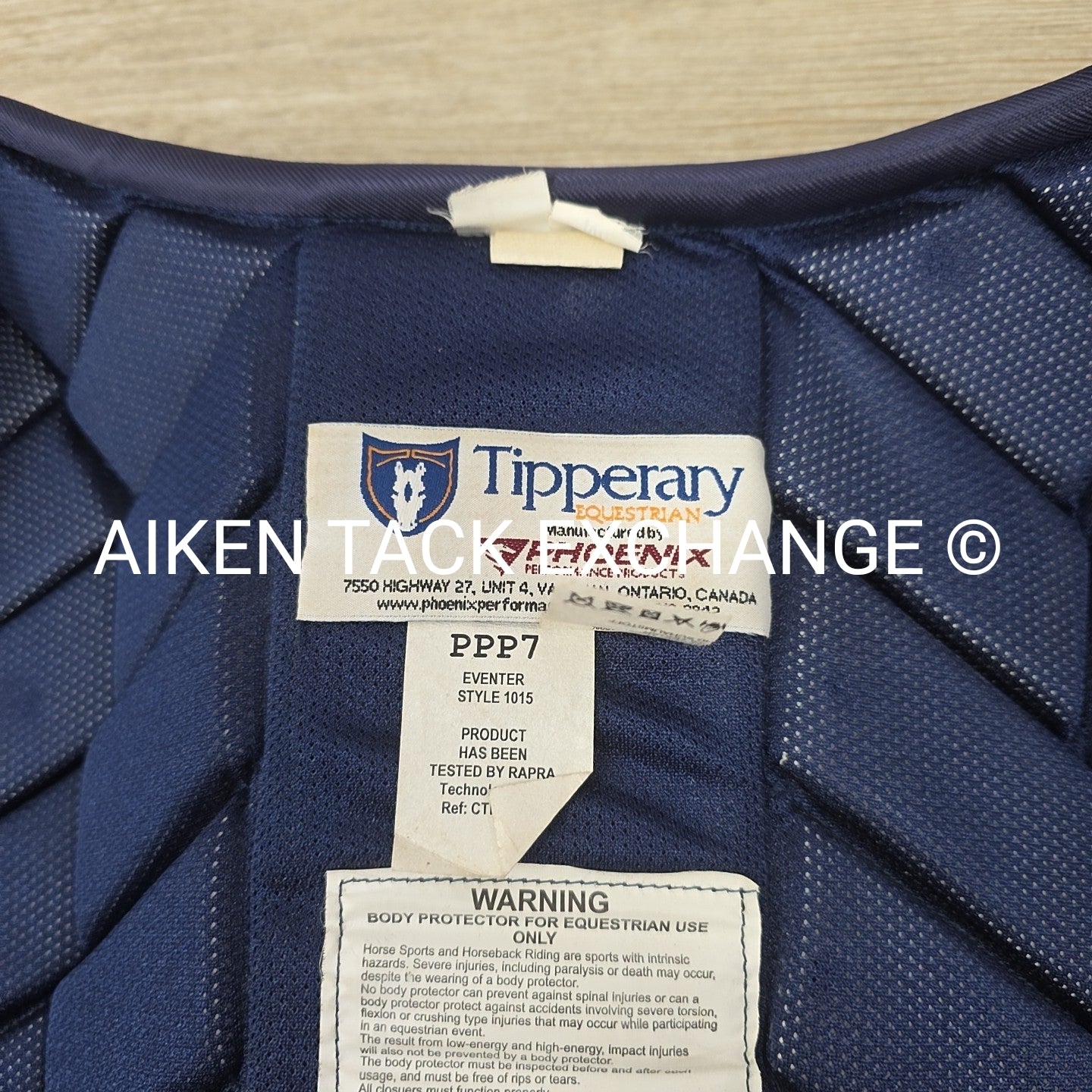 Tipperary Cross Country Safety Vest, Size 38 Medium