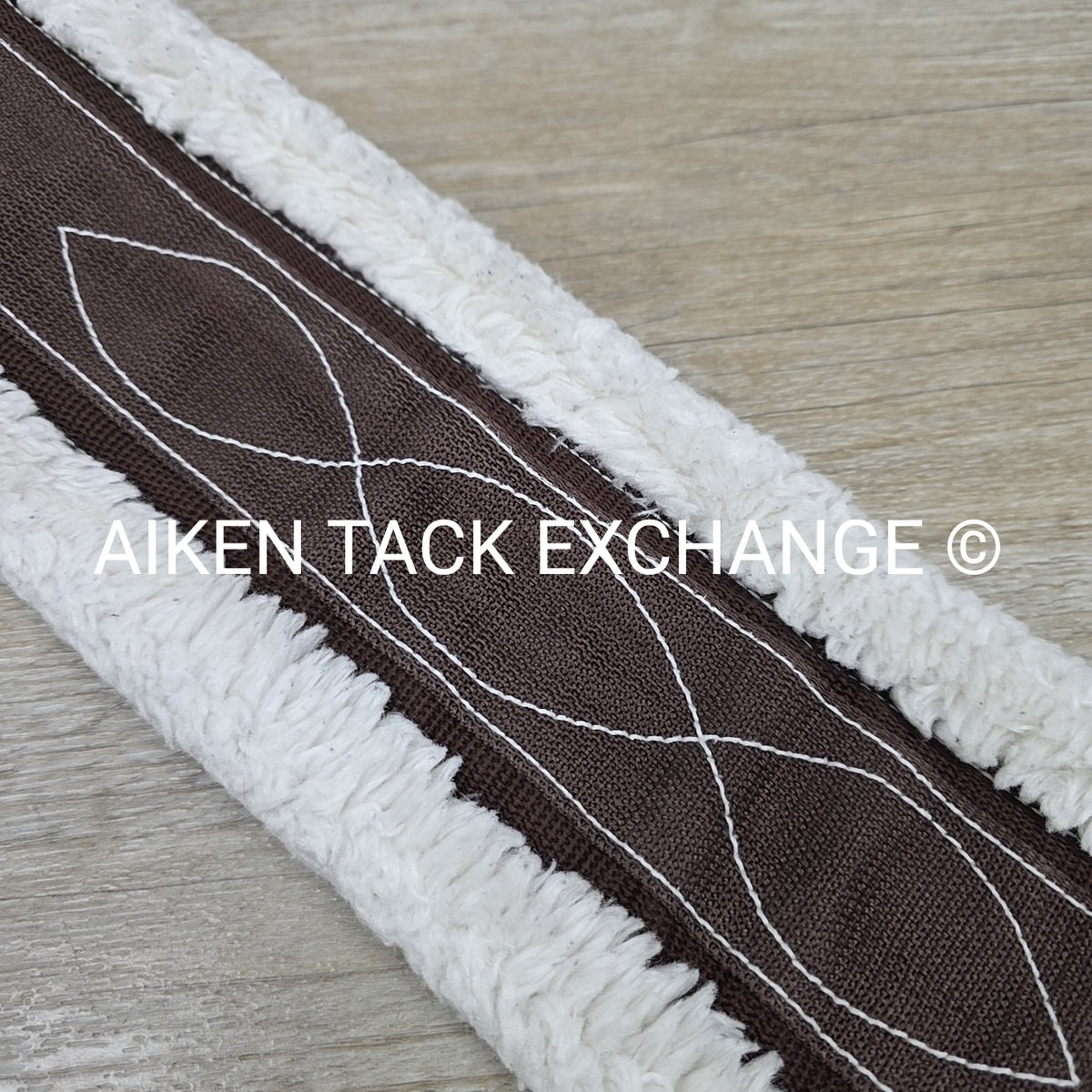 Equine Healthcare International Fleece Girth, Double End Elastic, Brown, 48"