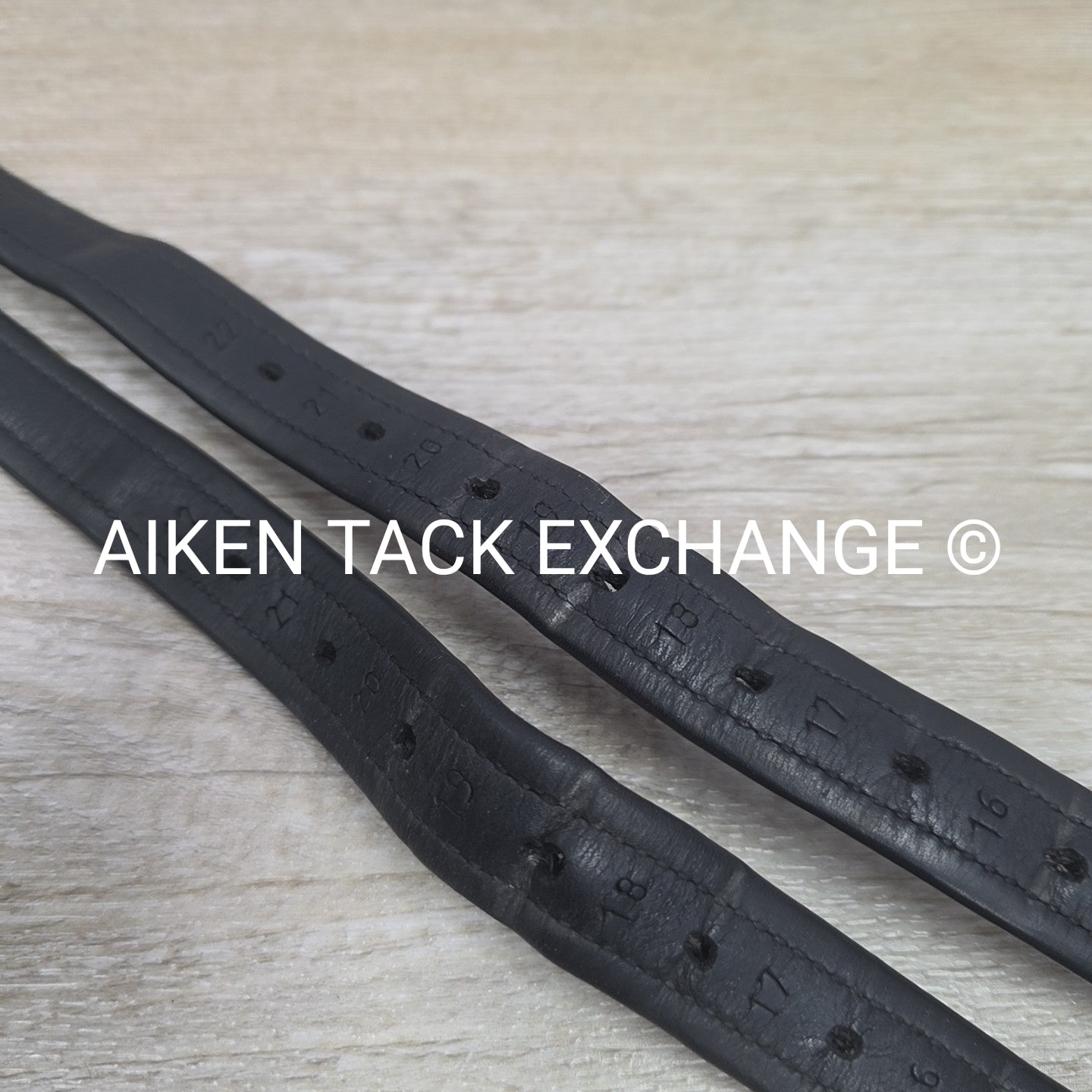 Prestige Nylon Lined Stirrup Leathers, Black, 160cm  / 63"