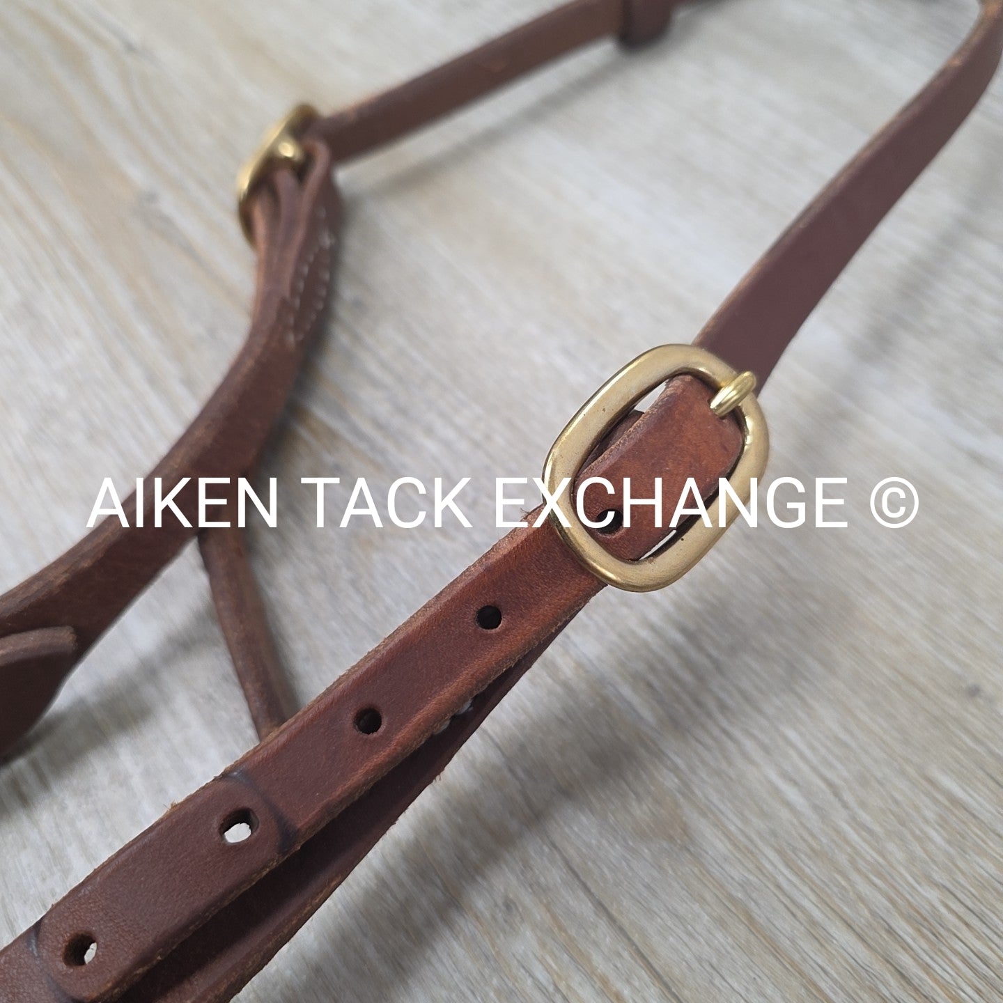 Dutton One Ear Head Stall with Matching Split Reins & Dutton Smooth Broken Port