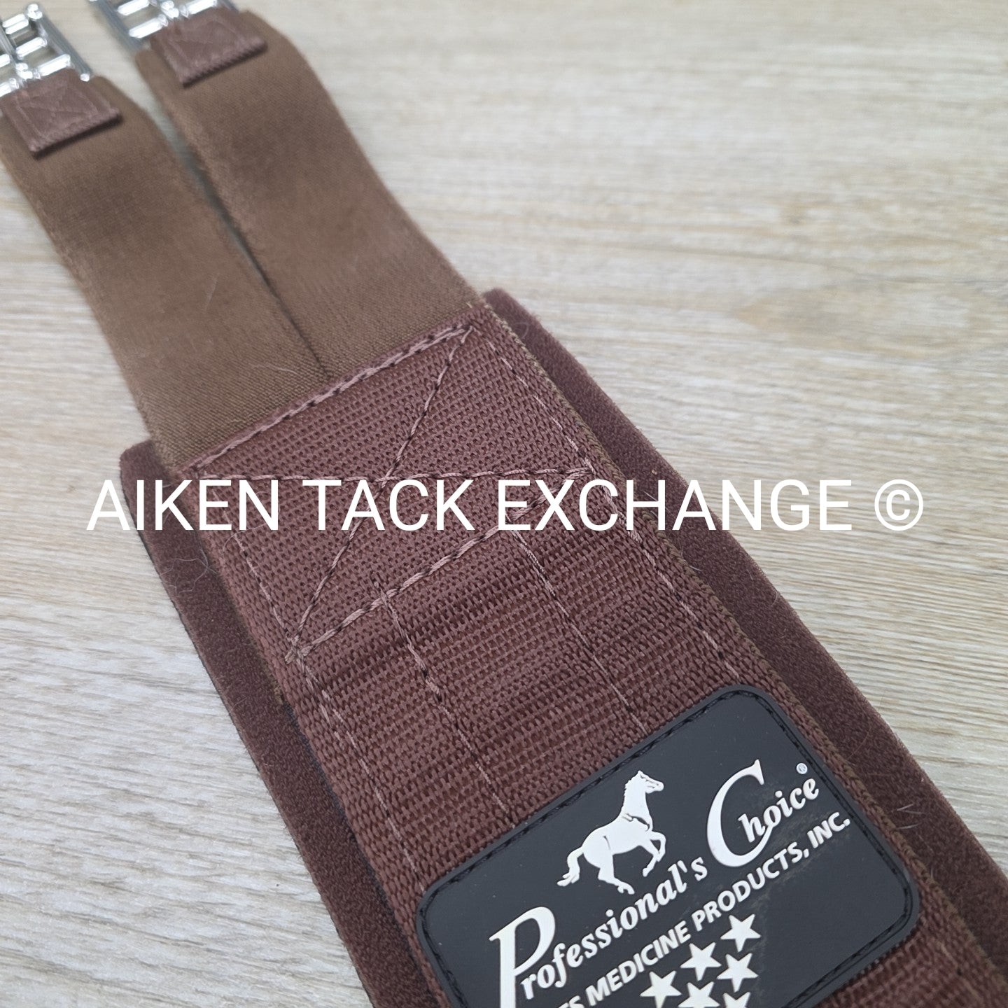 Professional's Choice Double Elastic SMx Girth, Brown, 52"