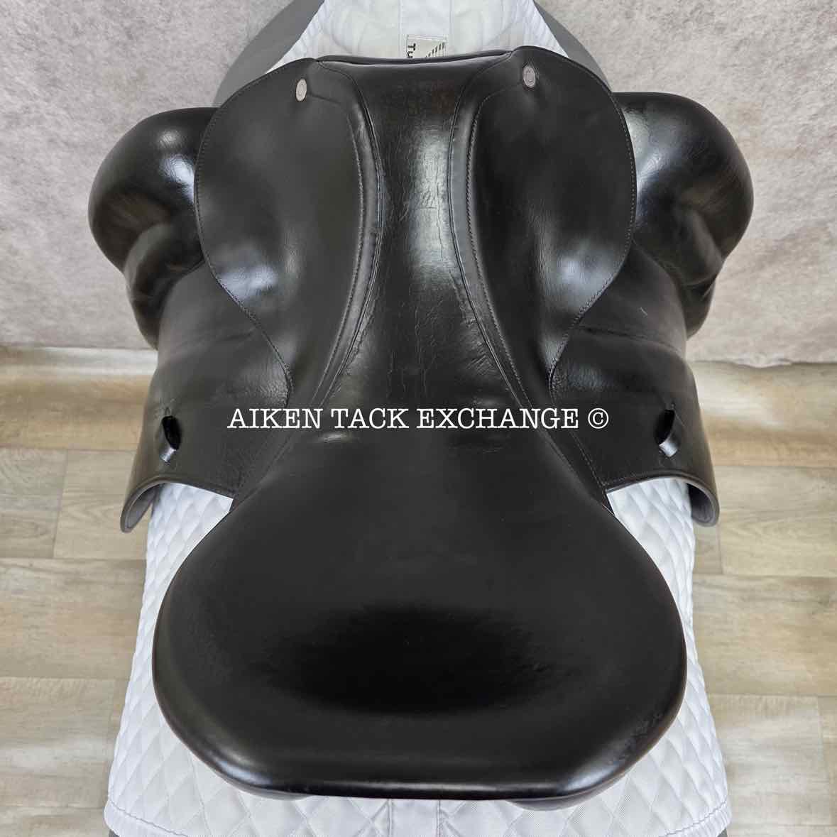 Hermes Corlandus Monoflap Dressage Saddle, 17.5" Seat, Medium Wide Tree, Foam Panels