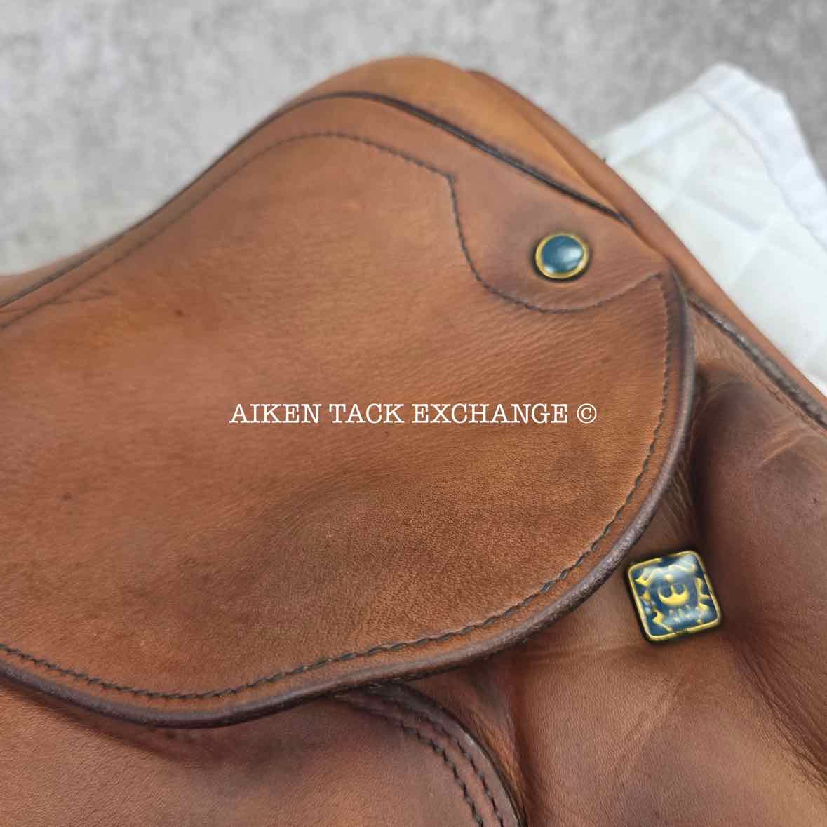 2012 Stubben Zaria Deluxe Jump Saddle, 17.5" Seat with Biomex, 30cm Tree - MW, Foam Panels