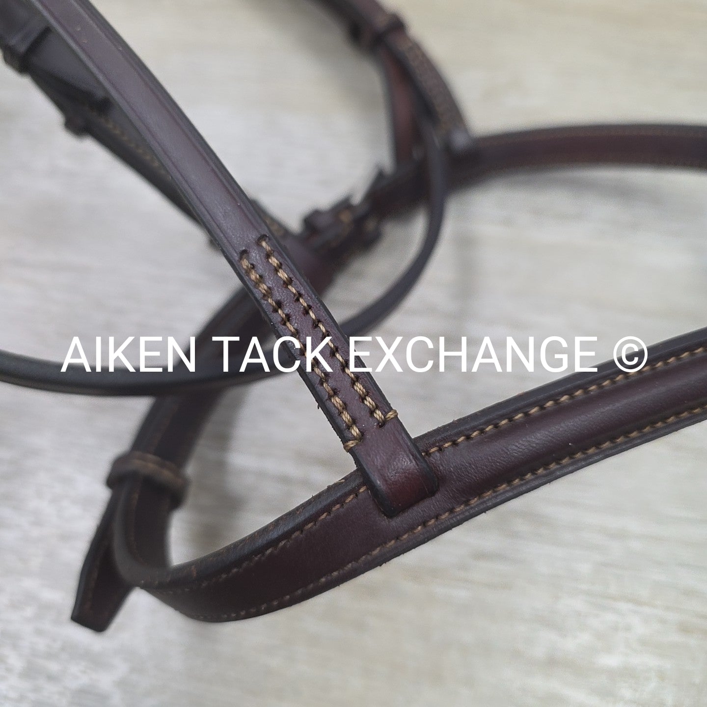 Edgewood Plain Raised Bridle, No Reins, Brown, Size Full
