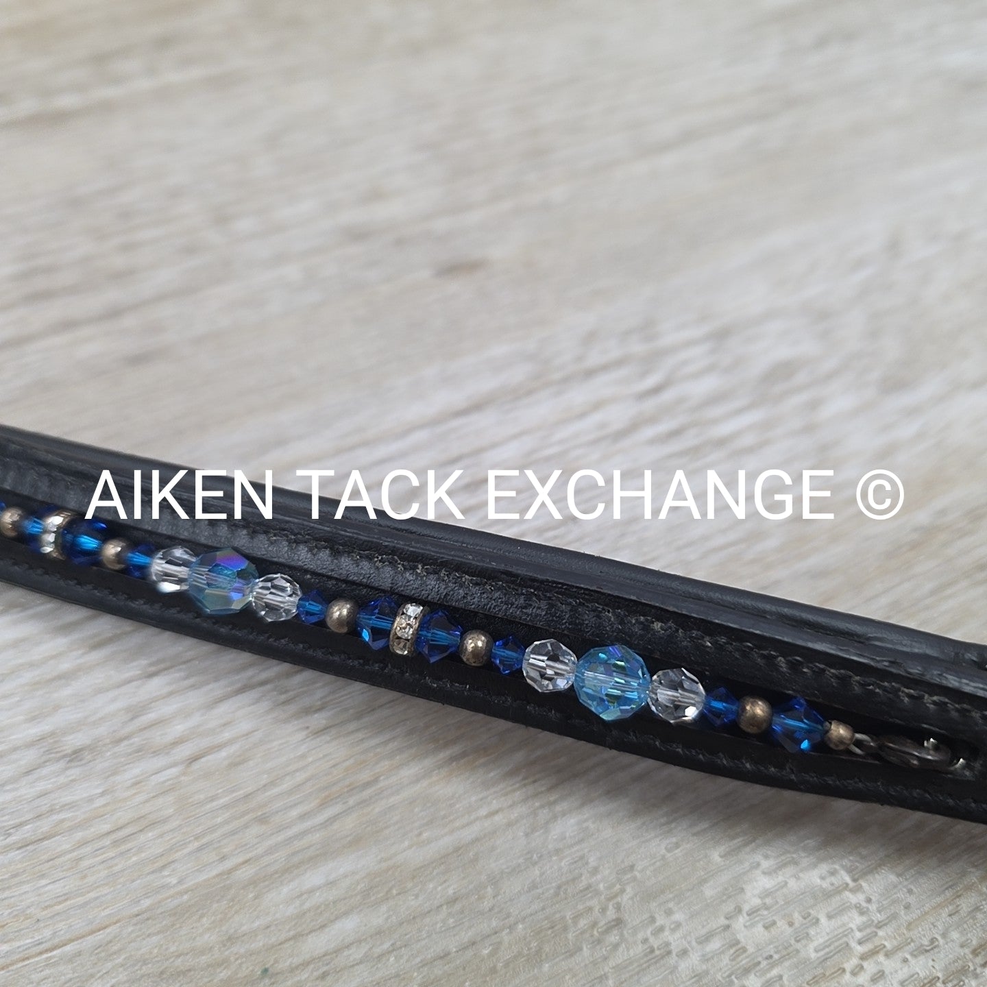 Padded Browband with Removable / Exchangable Bling, Black, 16"