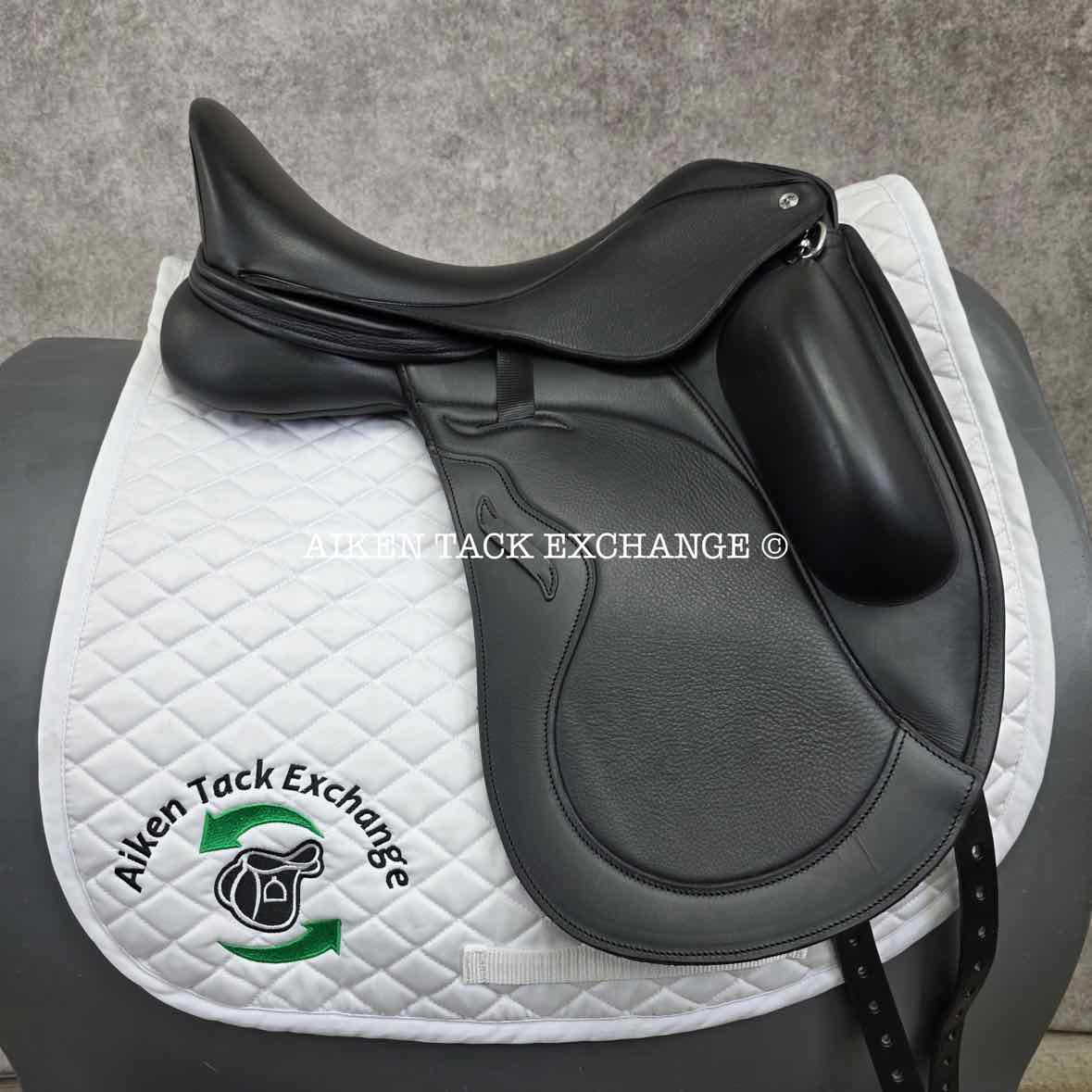 2023 Envy by Custom Saddlery Motion Monoflap Dressage Saddle, 17.5" Seat, Adjustable Tree, Wool Flocked Panels