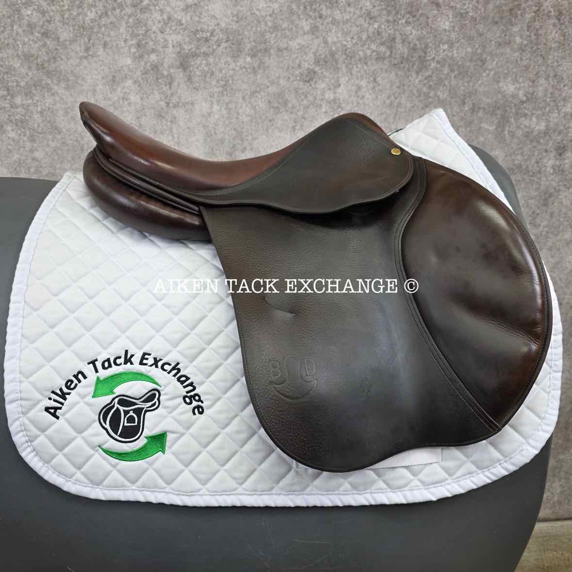 2007 Bruno Delgrange Virtuose Close Contact Jump Saddle, 17.5" Seat, Medium Wide Tree, Foam Panels
