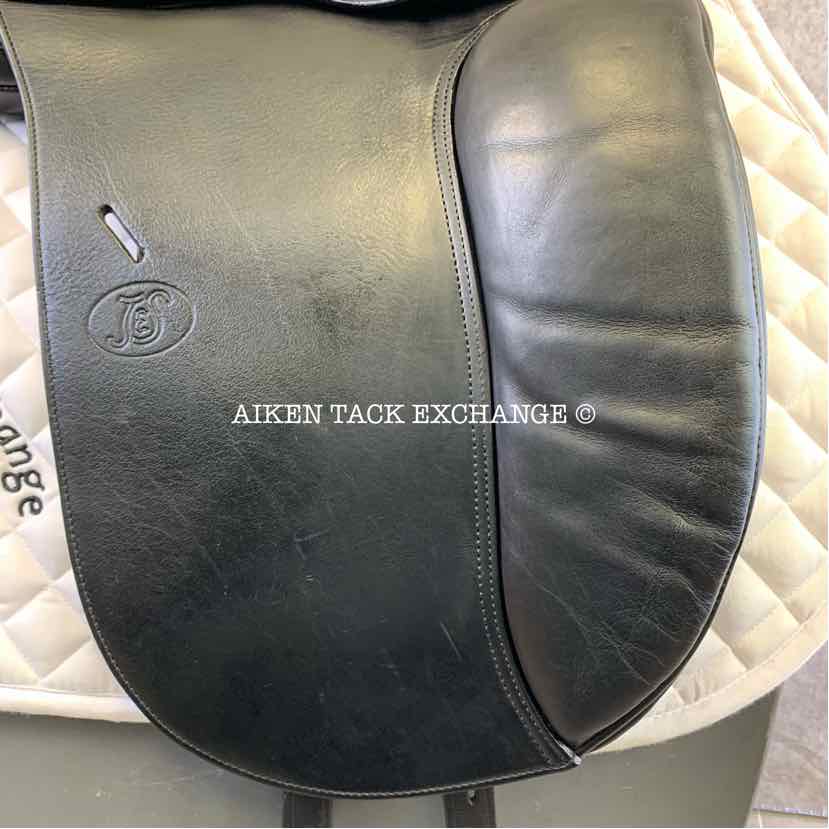 2002 Schleese JES Elite Dressage Saddle, 18.5" Seat, Medium Tree, Wool Flocked Panels
