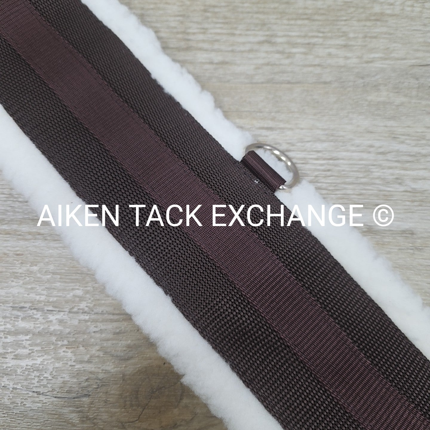 HFP Fleece Girth with Double End Elastic, Brown, 58"