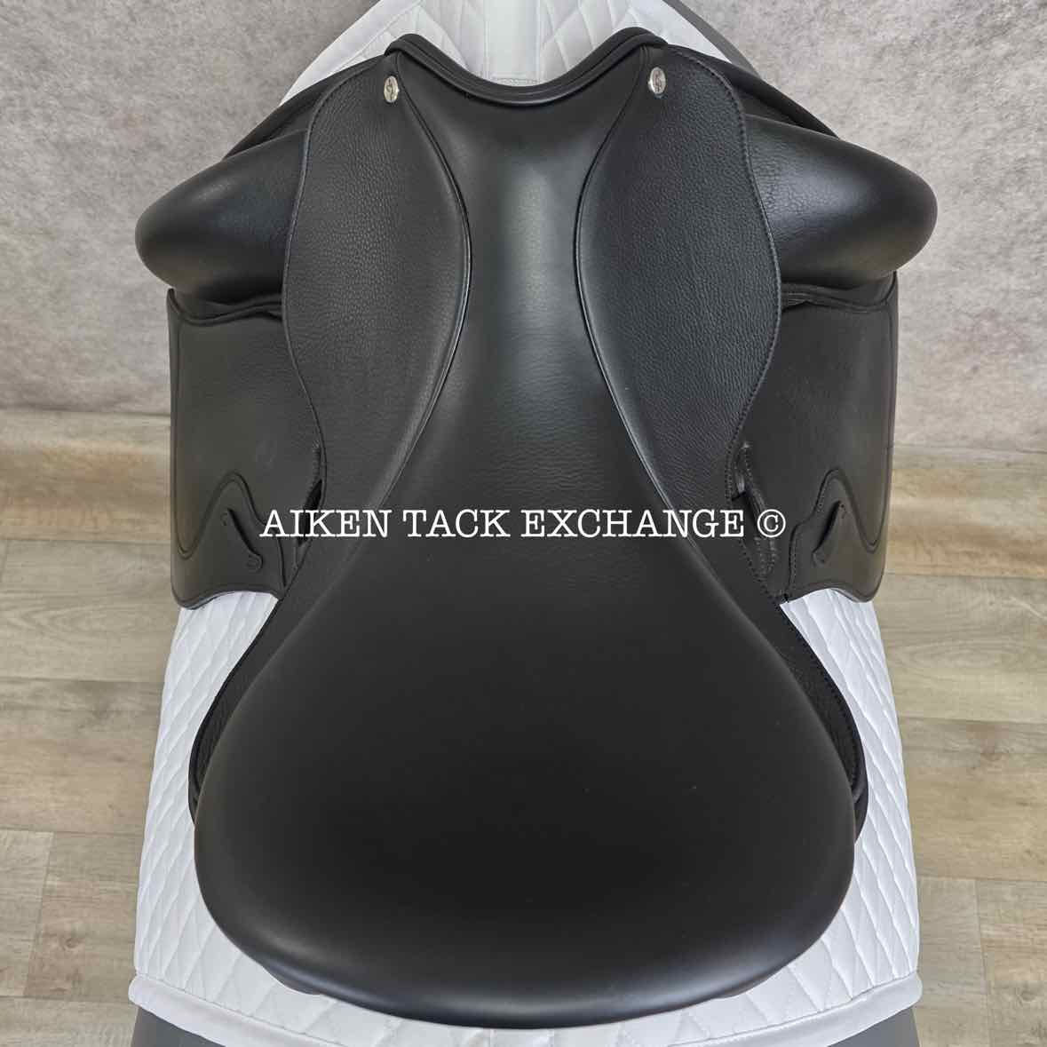 2023 Envy by Custom Saddlery Aurora Monoflap Dressage Saddle, 18" Seat, Adjustable Tree, Wool Flocked Panels