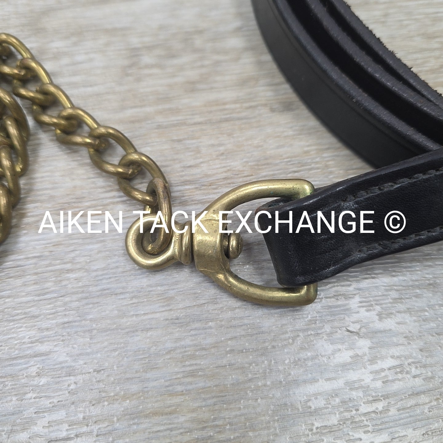 Tory Leather Lead with Chain