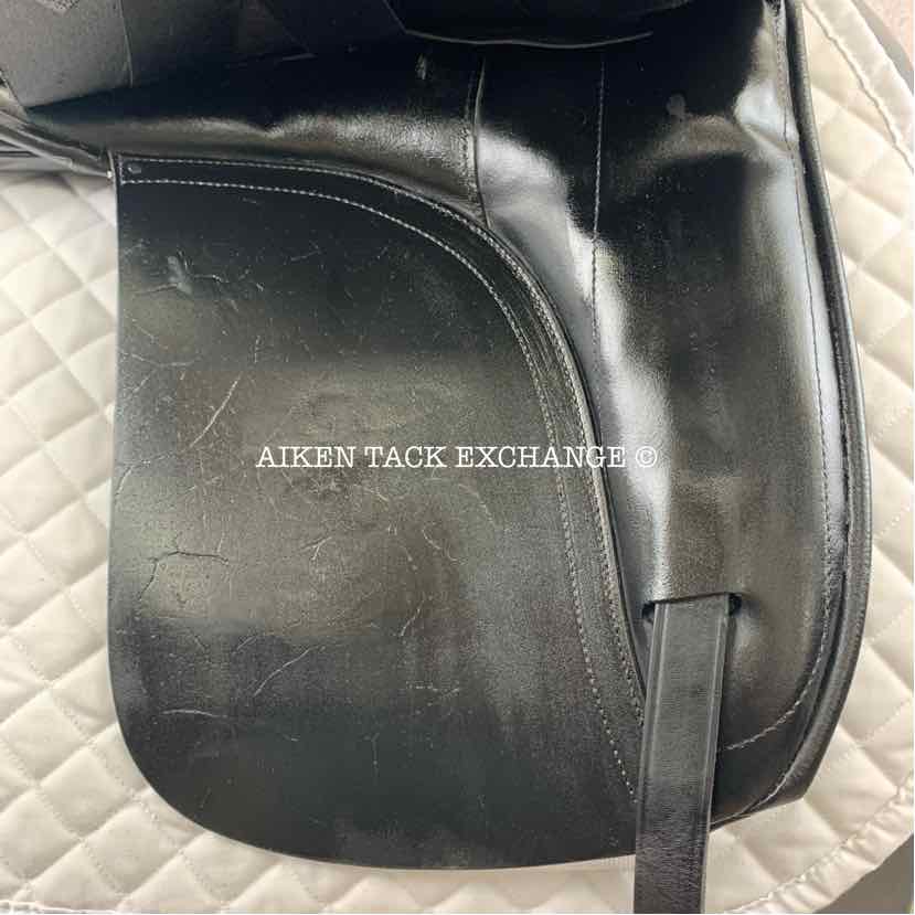 2016 Custom Saddlery Wolfgang Solo Dressage Saddle, 18.5” Seat, Adjustable Tree, Wool Flocked Panels, Buffalo Leather
