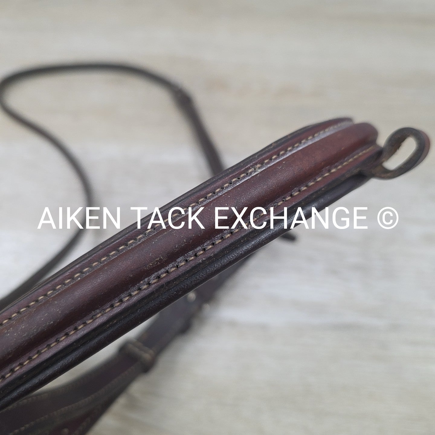 Edgewood Plaid Raised Flash Noseband, Missing Flash Strap, Brown, Size Full