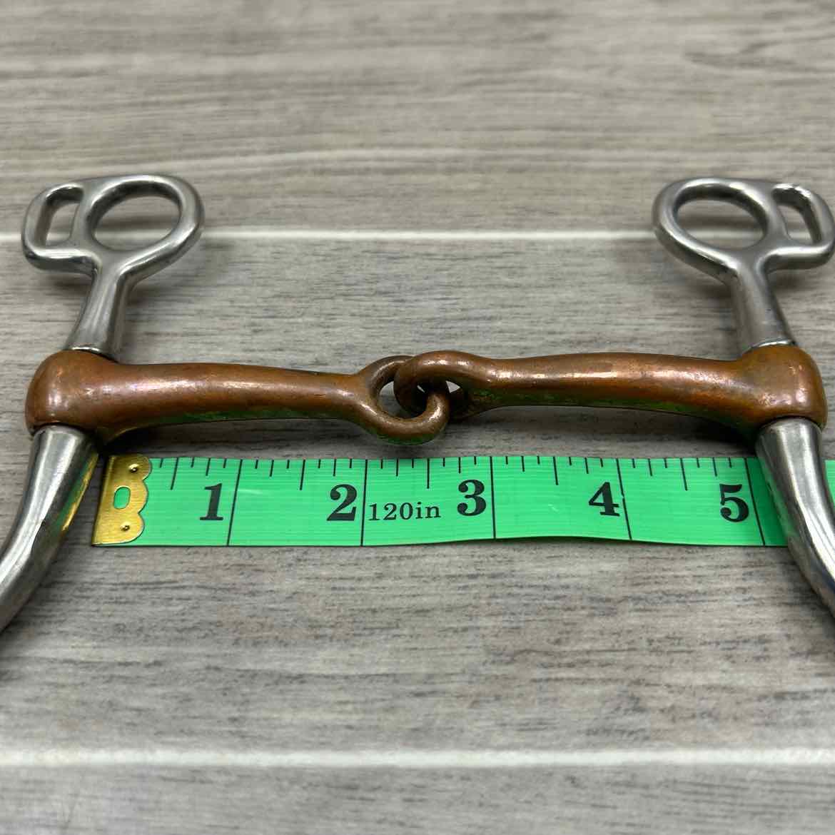 Single Joint Copper Long Shank Tom Thumb Bit 5"