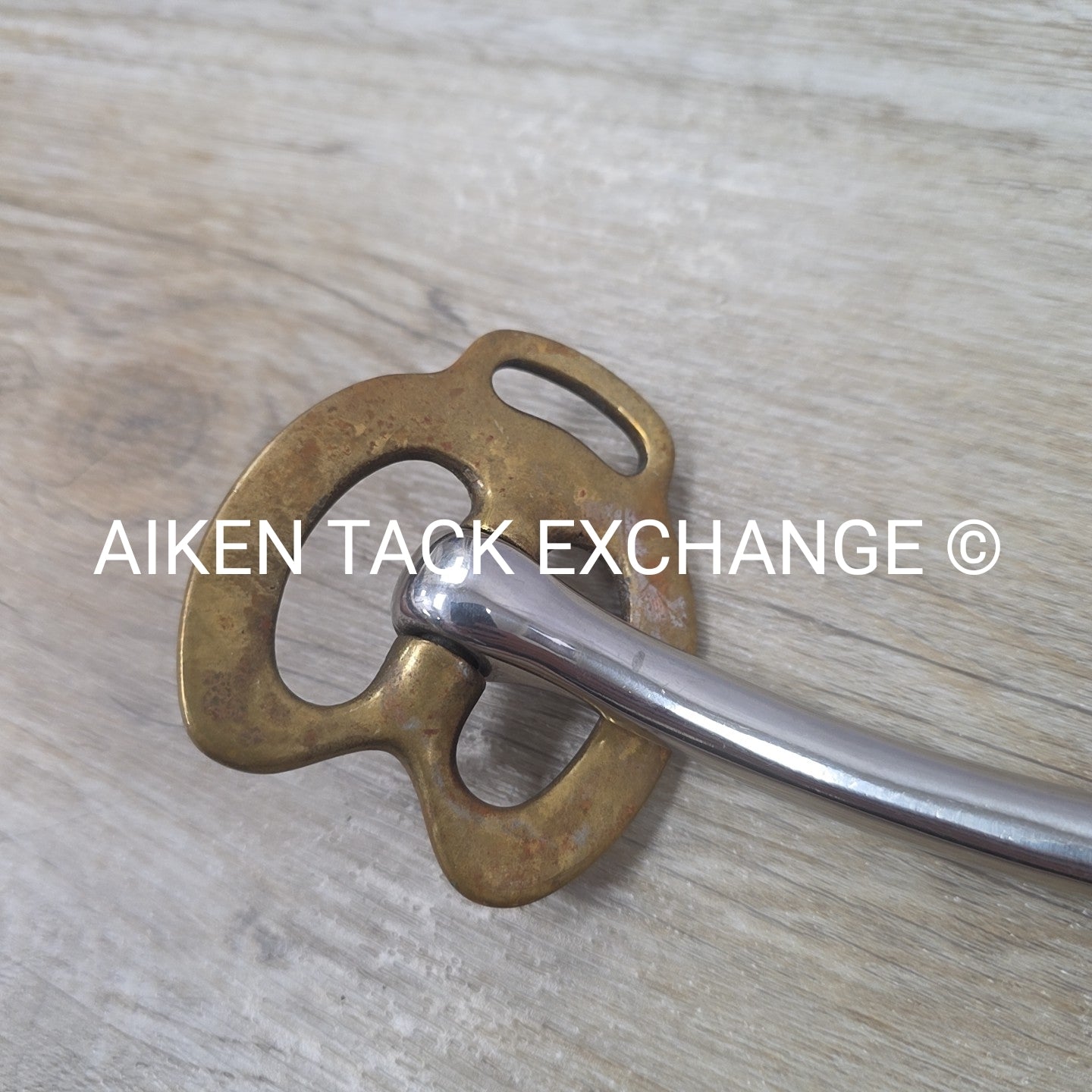 Mullen Mouth Horseshoe Stallion Bit 4.5"