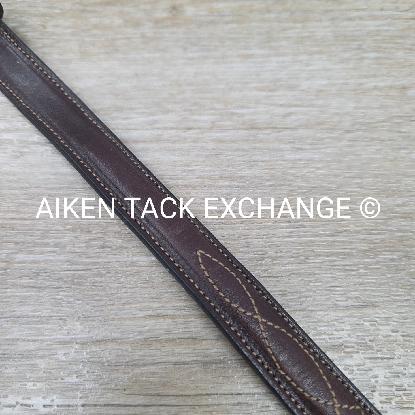 Tory Leather Fancy Stitched Belt, Brown, 30