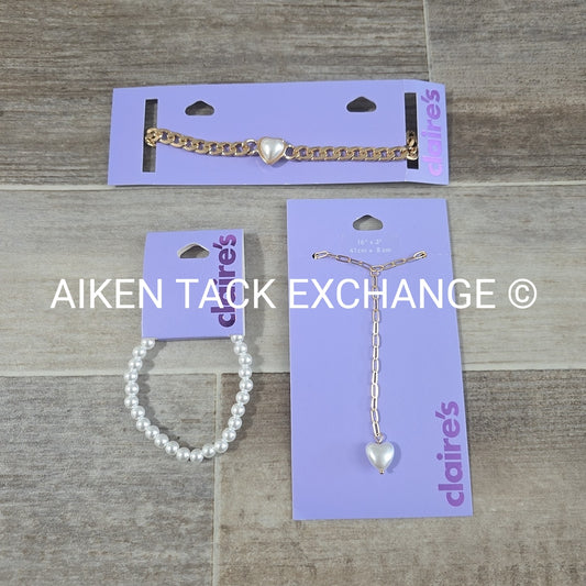 Claire's Jewelry Bundle - 1 Bracelet, 2 Necklaces