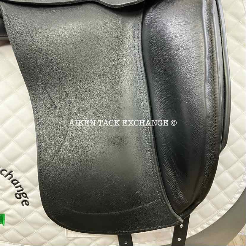 2017 Custom Saddlery Advantage Monoflap Dressage Saddle, 17.5" Seat, Adjustable Tree, Wool Flocked Panels