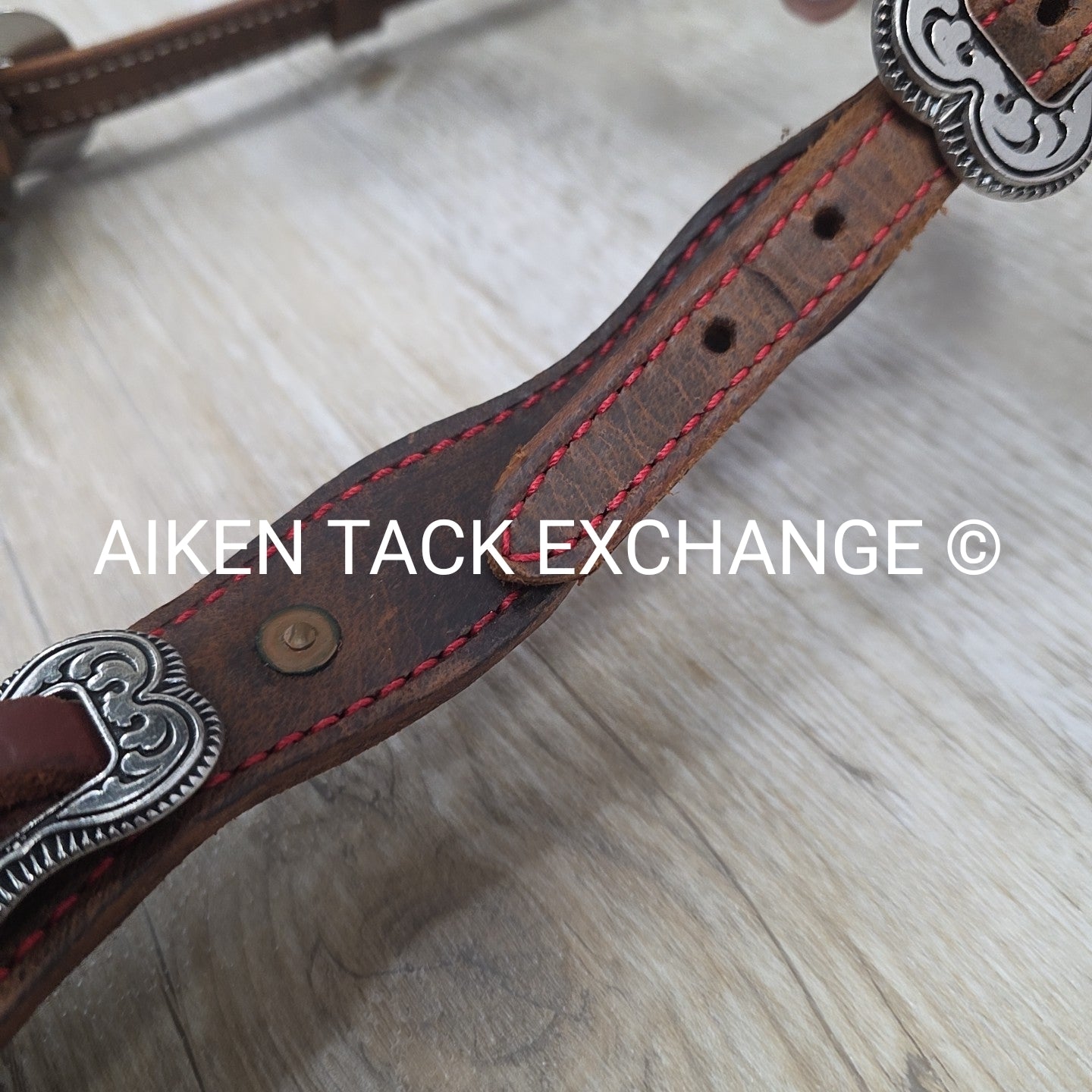 One Ear Headstall with Split Reins, Brown, Size Full
